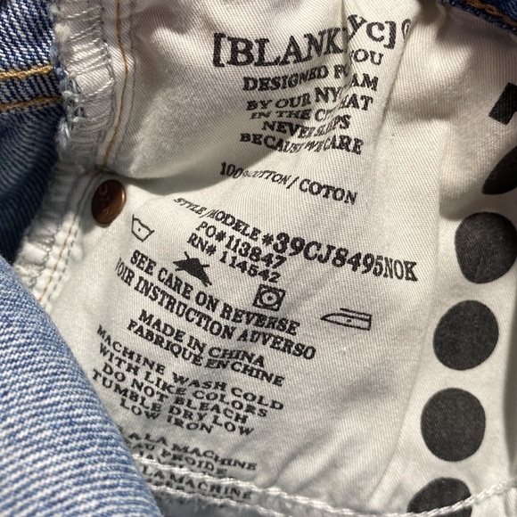 Blank NYC shorts jean shorts‎ distressed gray size 27 button fly - Picture 6 of 6